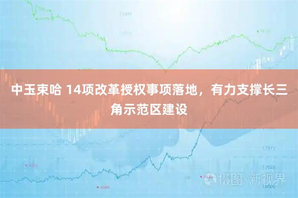 中玉束哈 14项改革授权事项落地，有力支撑长三角示范区建设