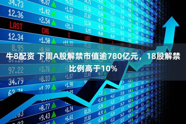 牛8配资 下周A股解禁市值逾780亿元，18股解禁比例高于10%