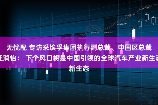 无忧配 专访采埃孚集团执行副总裁、中国区总裁汪润怡： 下个风口将是中国引领的全球汽车产业新生态