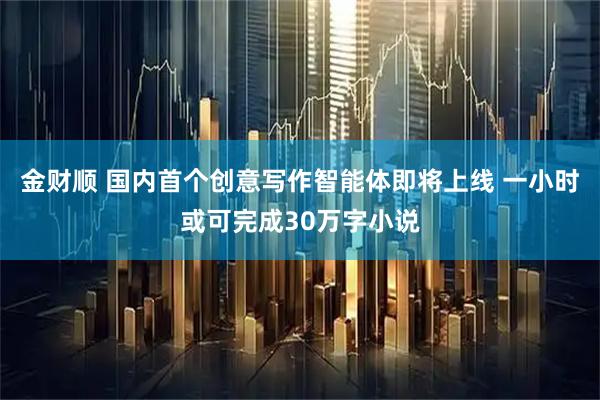 金财顺 国内首个创意写作智能体即将上线 一小时或可完成30万字小说